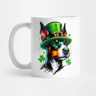 Manchester Terrier Celebrating Saint Patrick's Day Mug